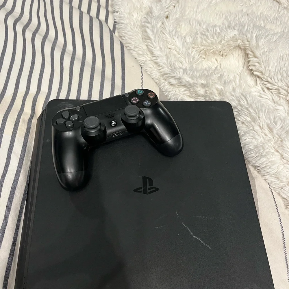 Sony Console with Black Controller